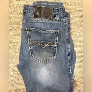 Men’s Rock & Roll Denim Pistol Regular Bootcut Leg Jeans. Size 36.